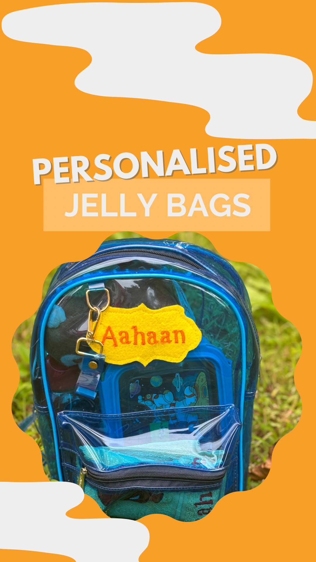 Jelly drawstring bag