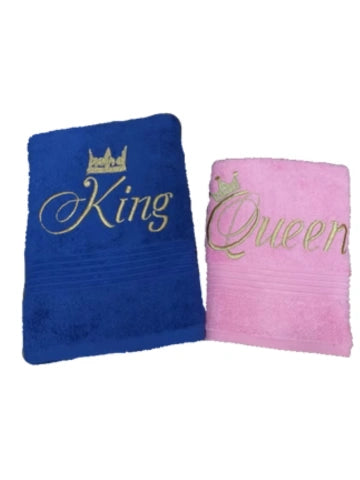 King queen towel set
