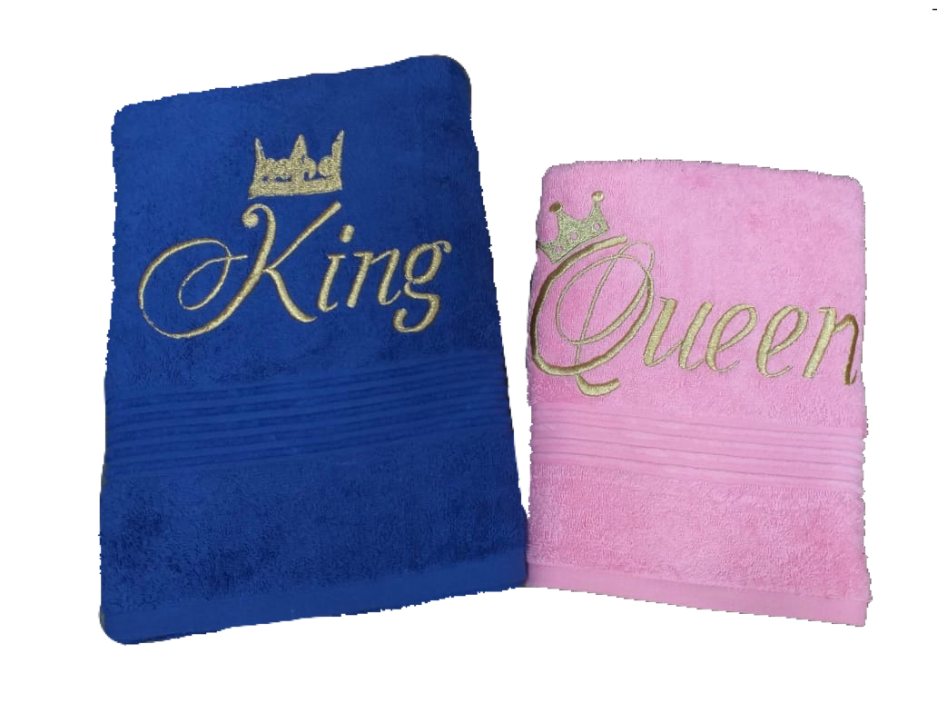 King queen towel set