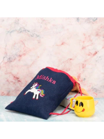 Unicorn drawstring bag