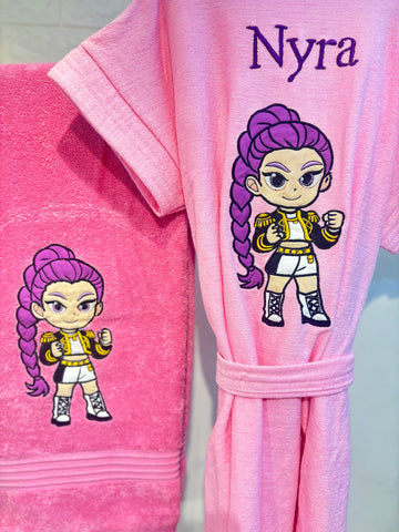 K-Pop Bathrobe and Towel
