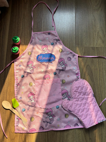 Mermaid apron set